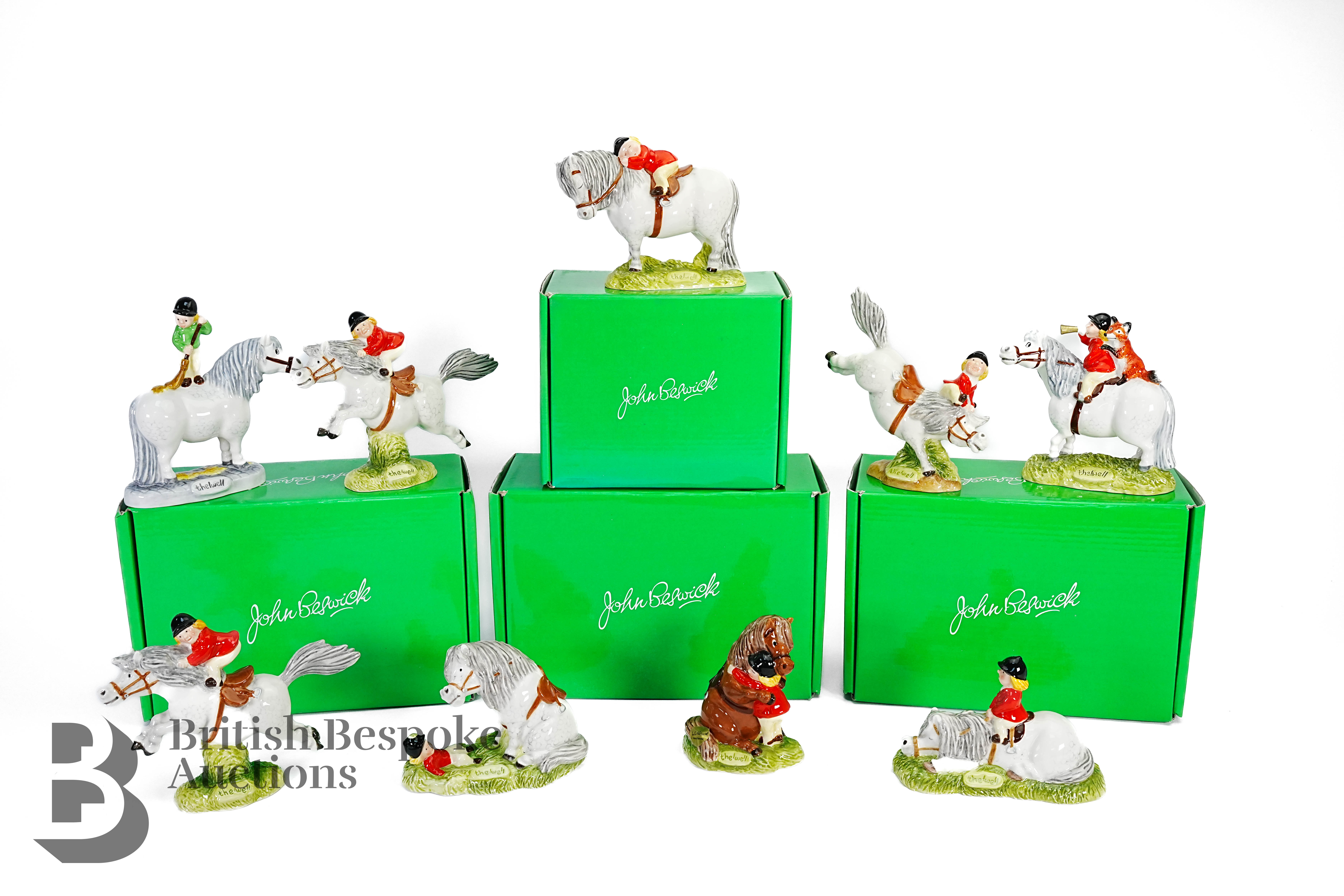 John Beswick Hand Painted Norman Thelwell Figurines