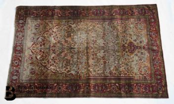 Kashan Silk Prayer Rug