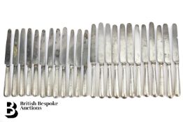 Twelve Silver Handled Knives