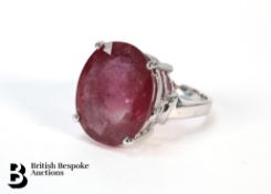 18ct White Gold Ruby Ring