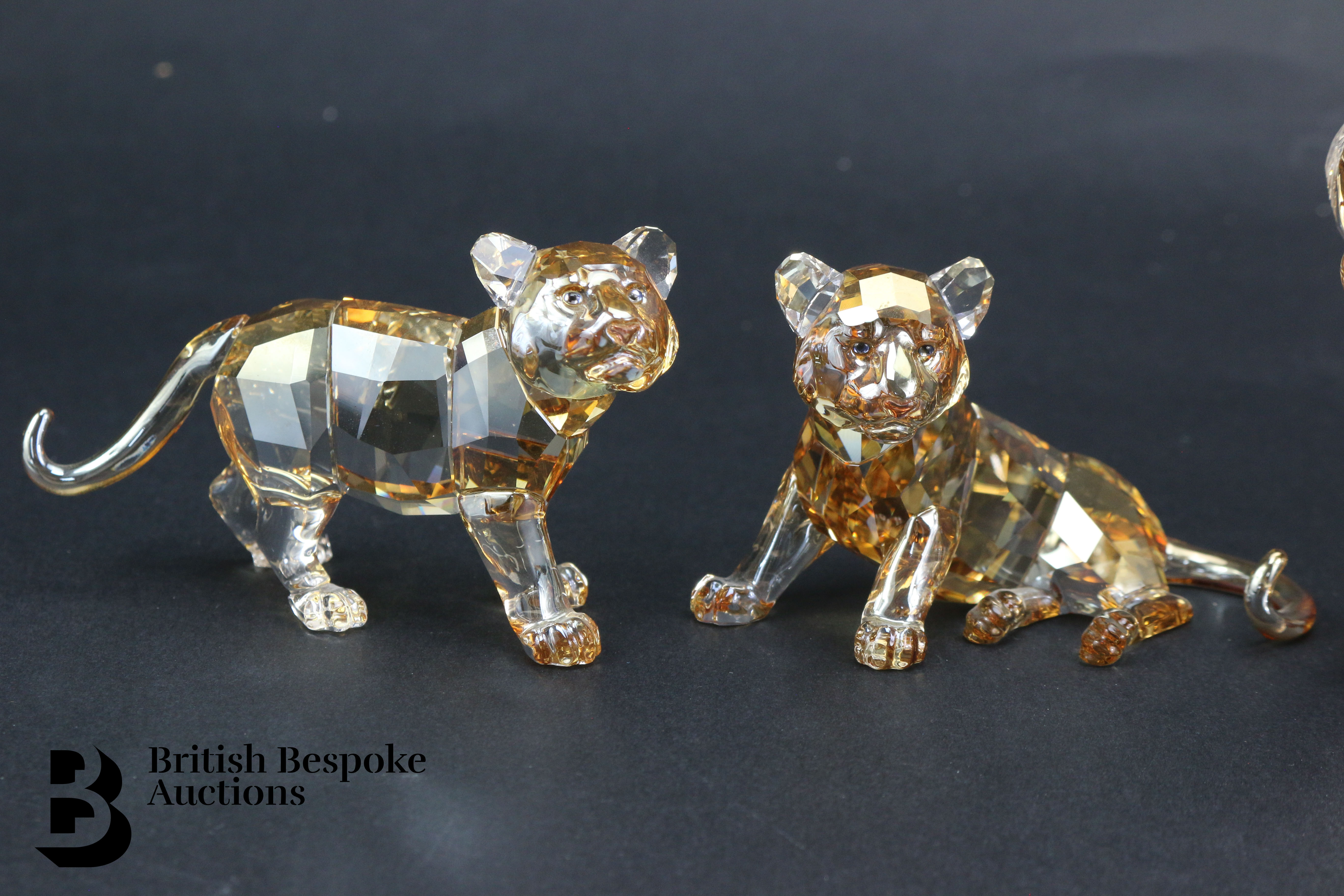Swarovski Crystal Society SCS Endangered Wildlife Tiger and Tiger Cub Set - Image 3 of 6