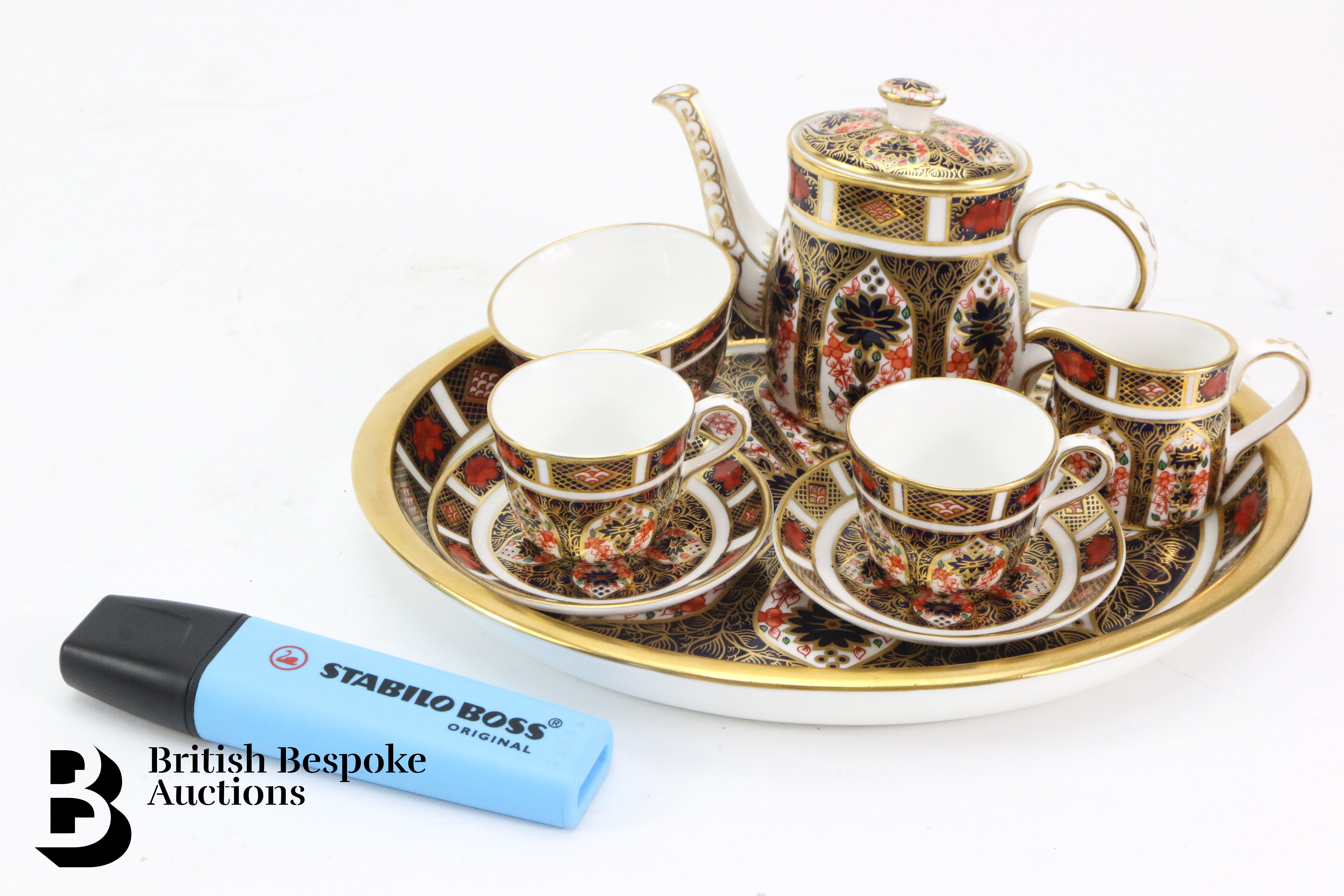 Royal Crown Derby Miniature Tea Set - Image 8 of 8