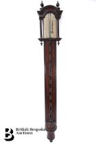 F. Watkins Oak Cased Stick Barometer