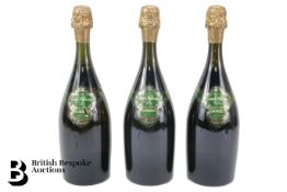 Three Bottles of French Grand Millesime 1989 Brut Champagne
