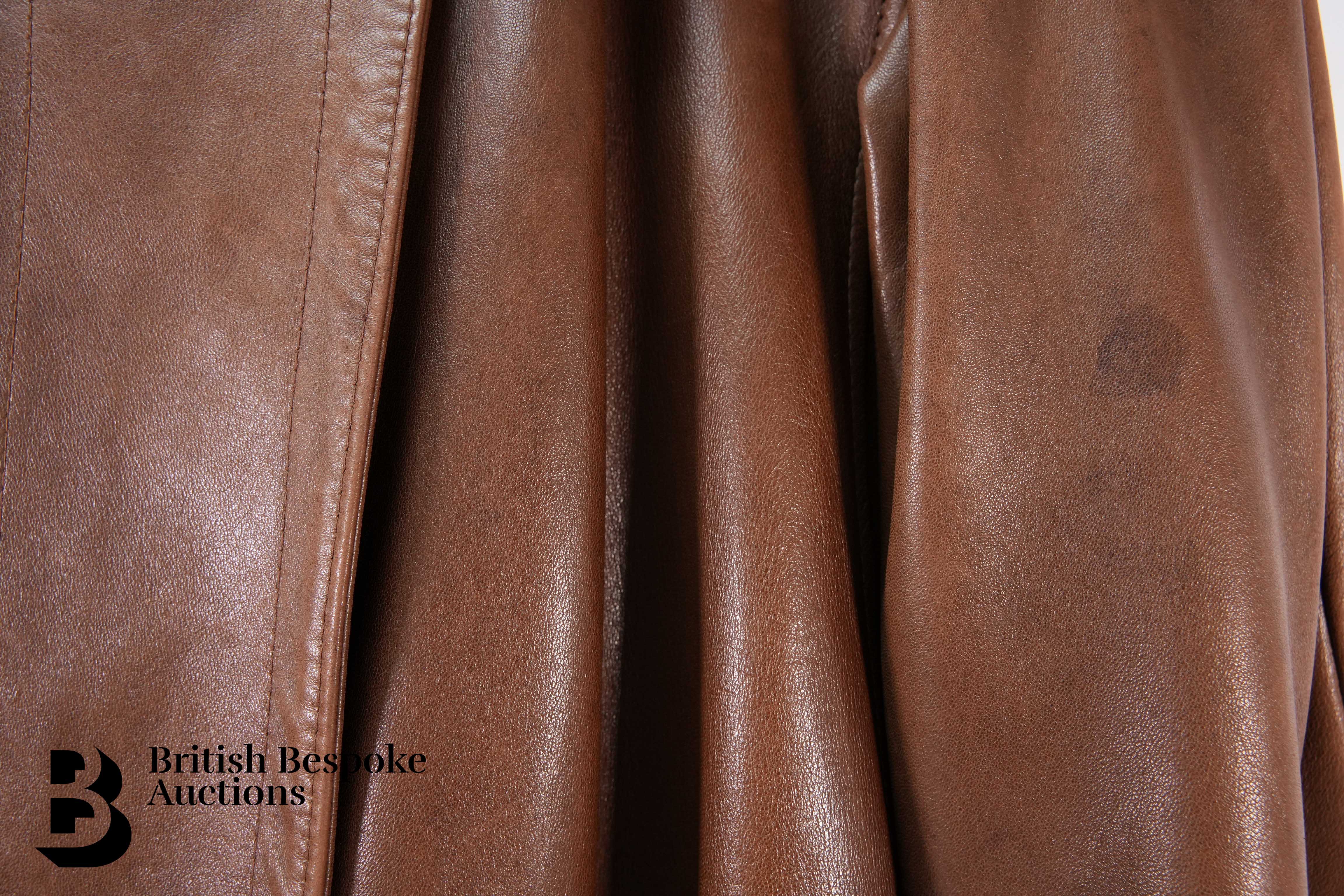 Jean Claude Jitouis Brown Leather Jacket - Image 5 of 5