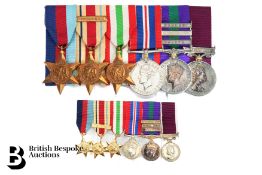 WWII Royal Artillery Medal Group and Miniatures