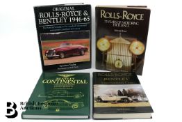 Four Hardcover Books Rolls-Royce and Bentley