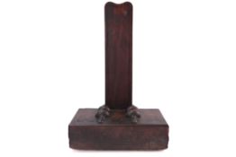 George III Lead and Mahogany Plate Stand