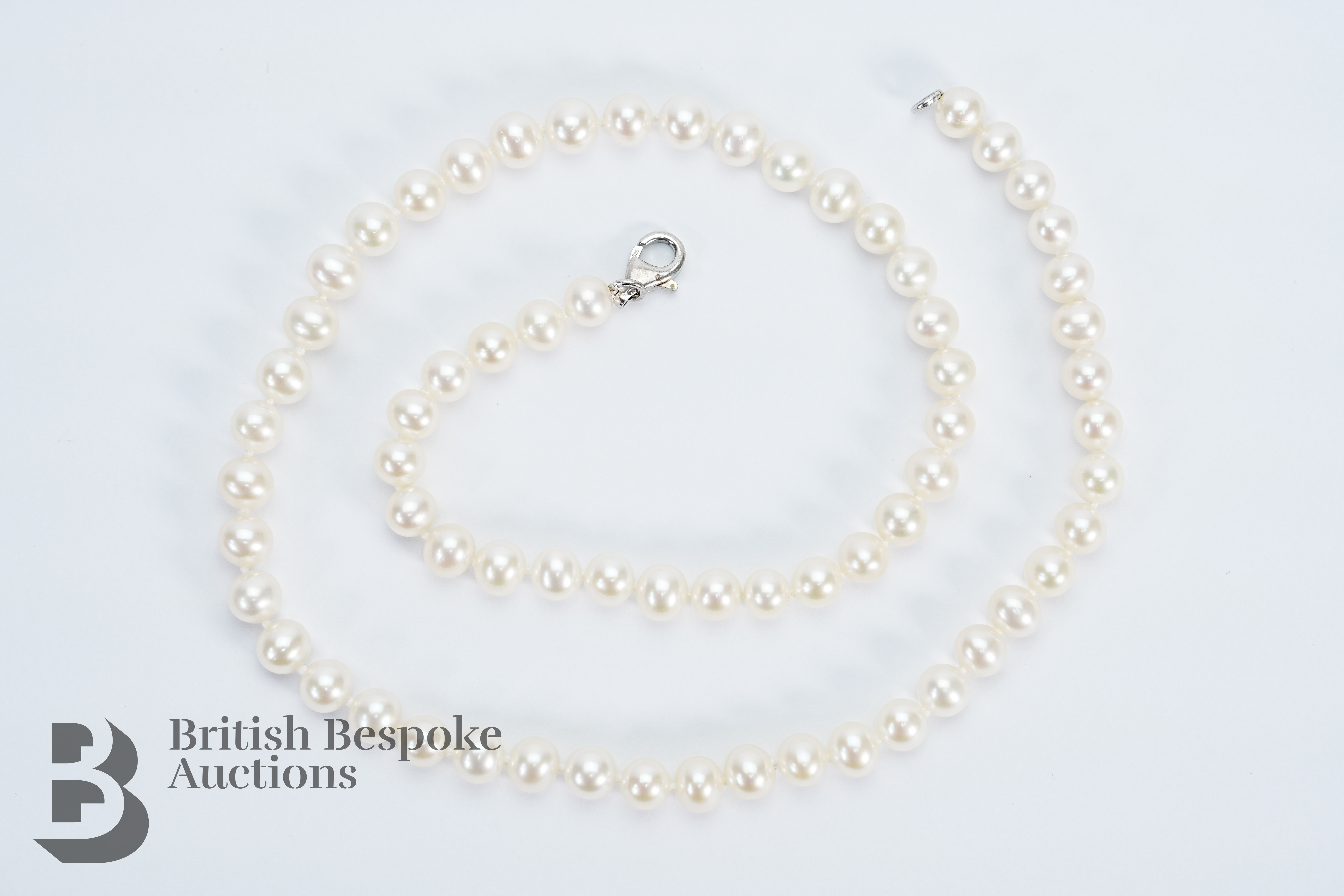 Cultured Pearl Single Strand Necklace - Image 4 of 4