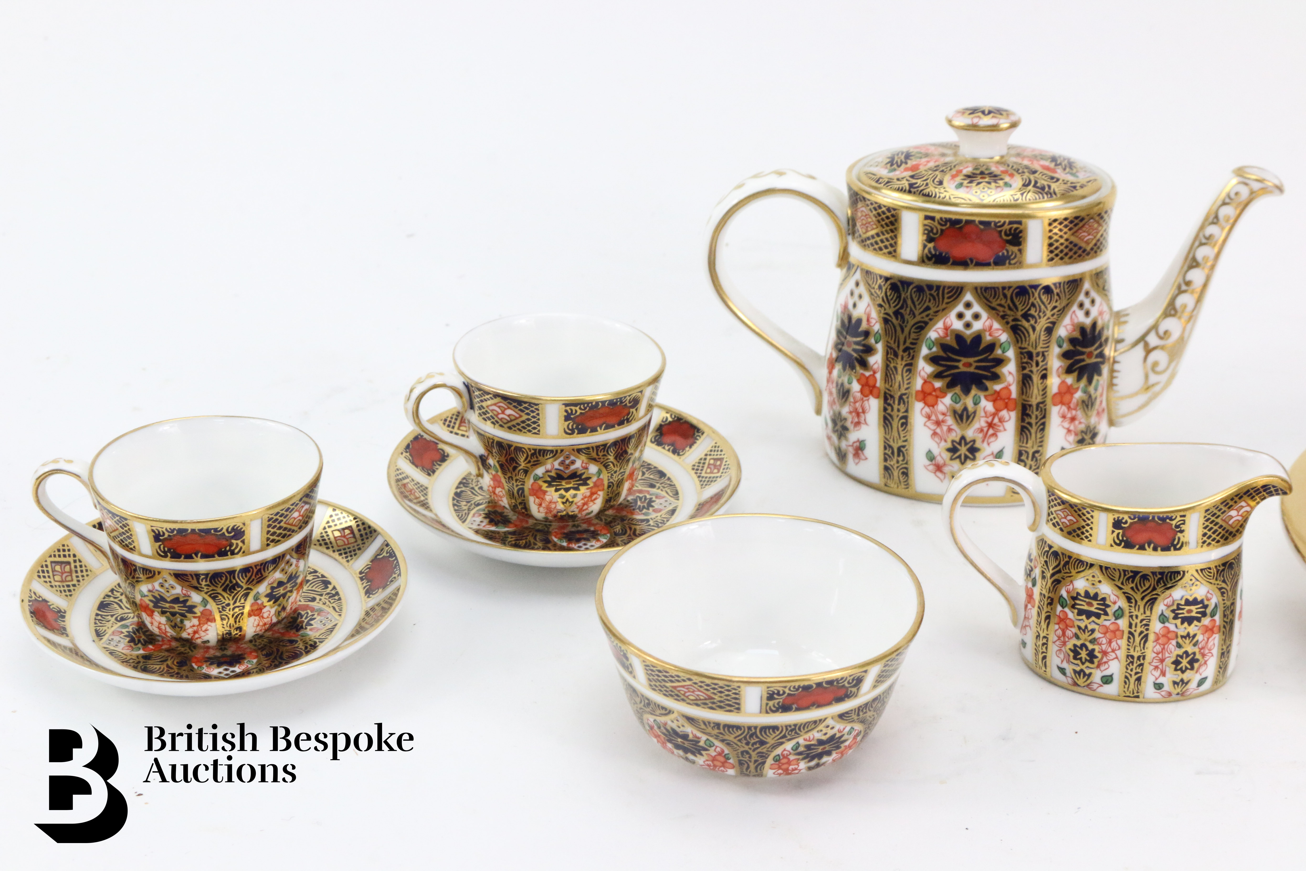 Royal Crown Derby Miniature Tea Set - Image 4 of 8