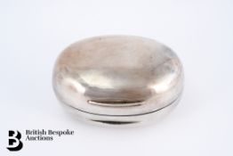 Silver Oval Box