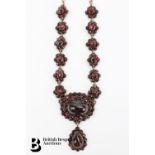 Liberty 9ct Gold and Garnet Necklace