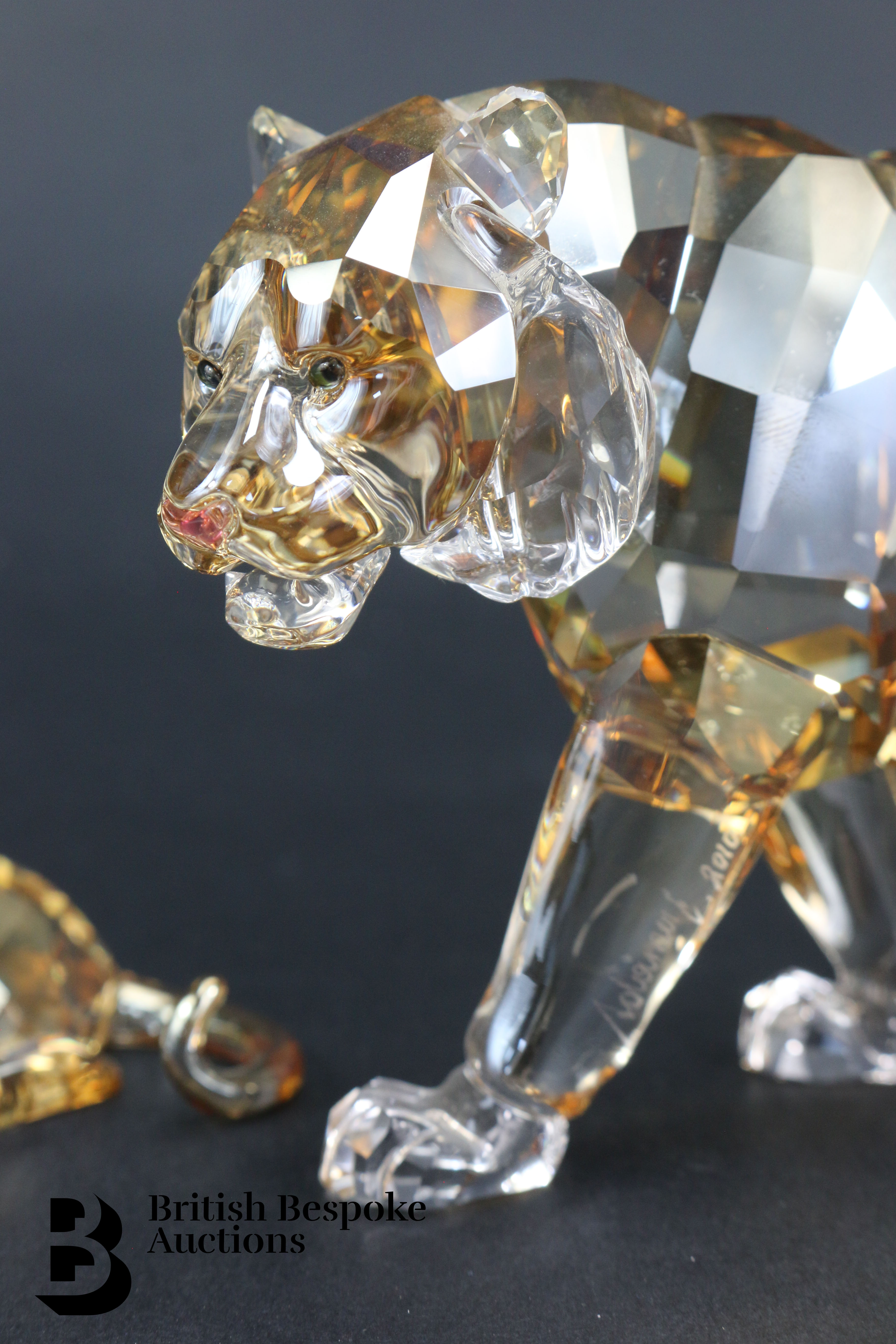 Swarovski Crystal Society SCS Endangered Wildlife Tiger and Tiger Cub Set - Image 5 of 6