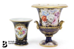 Coalport Porcelain Campana Vase