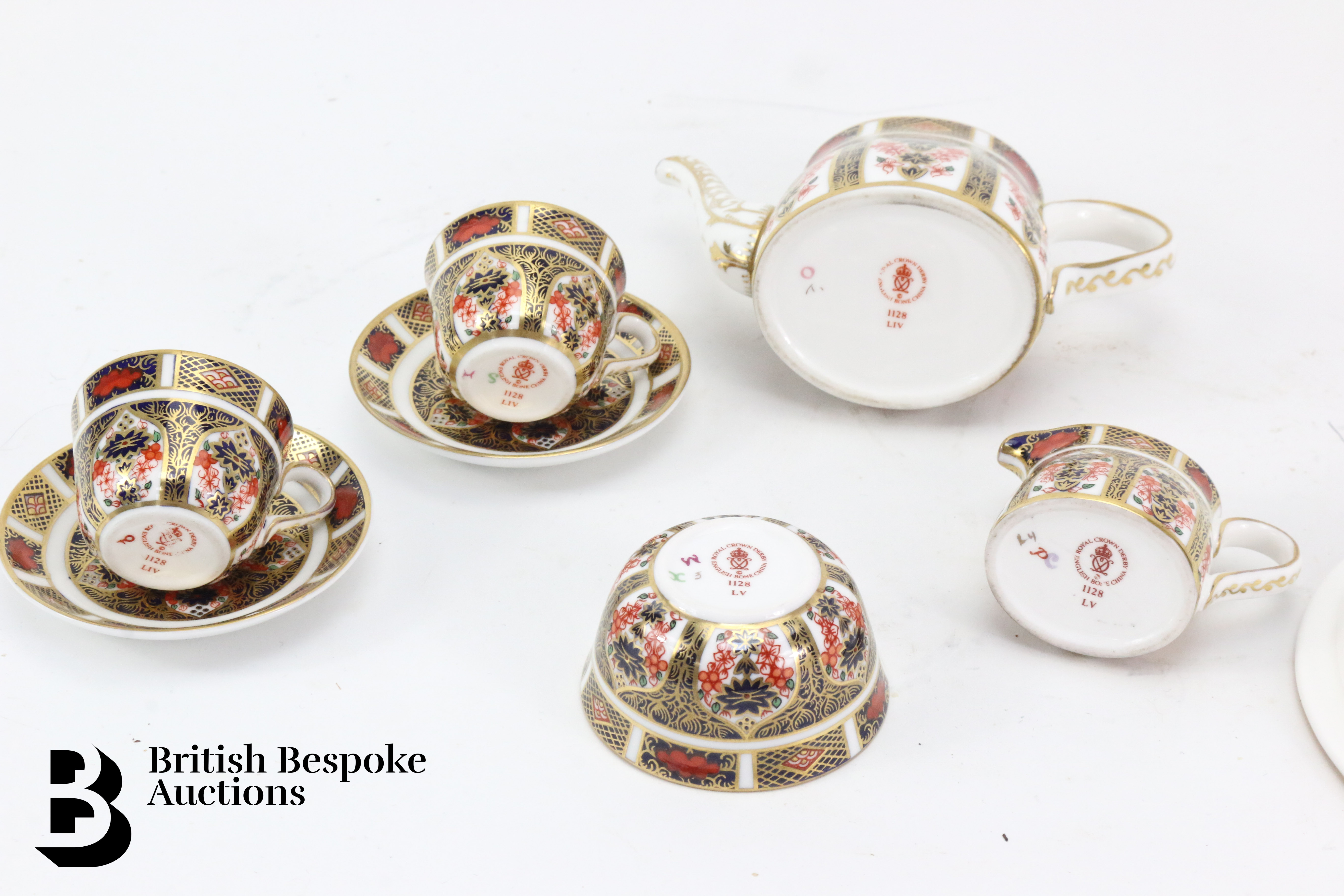 Royal Crown Derby Miniature Tea Set - Image 6 of 8