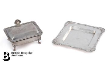 Silver Square Butter Dish