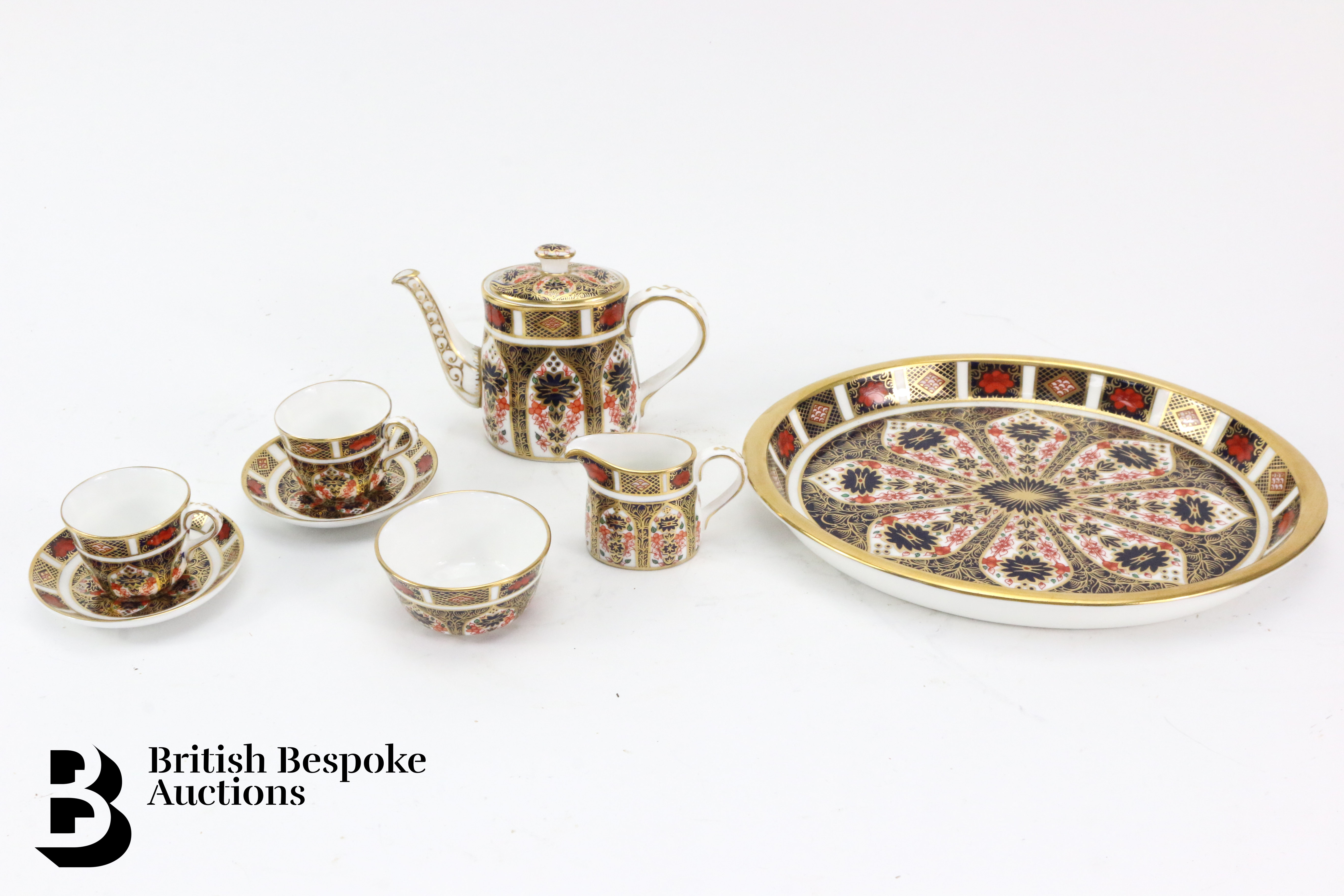 Royal Crown Derby Miniature Tea Set - Image 2 of 8