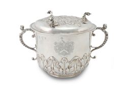 Substantial Charles II Silver Cup and Cover