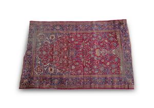 Kashan Silk Prayer Rug