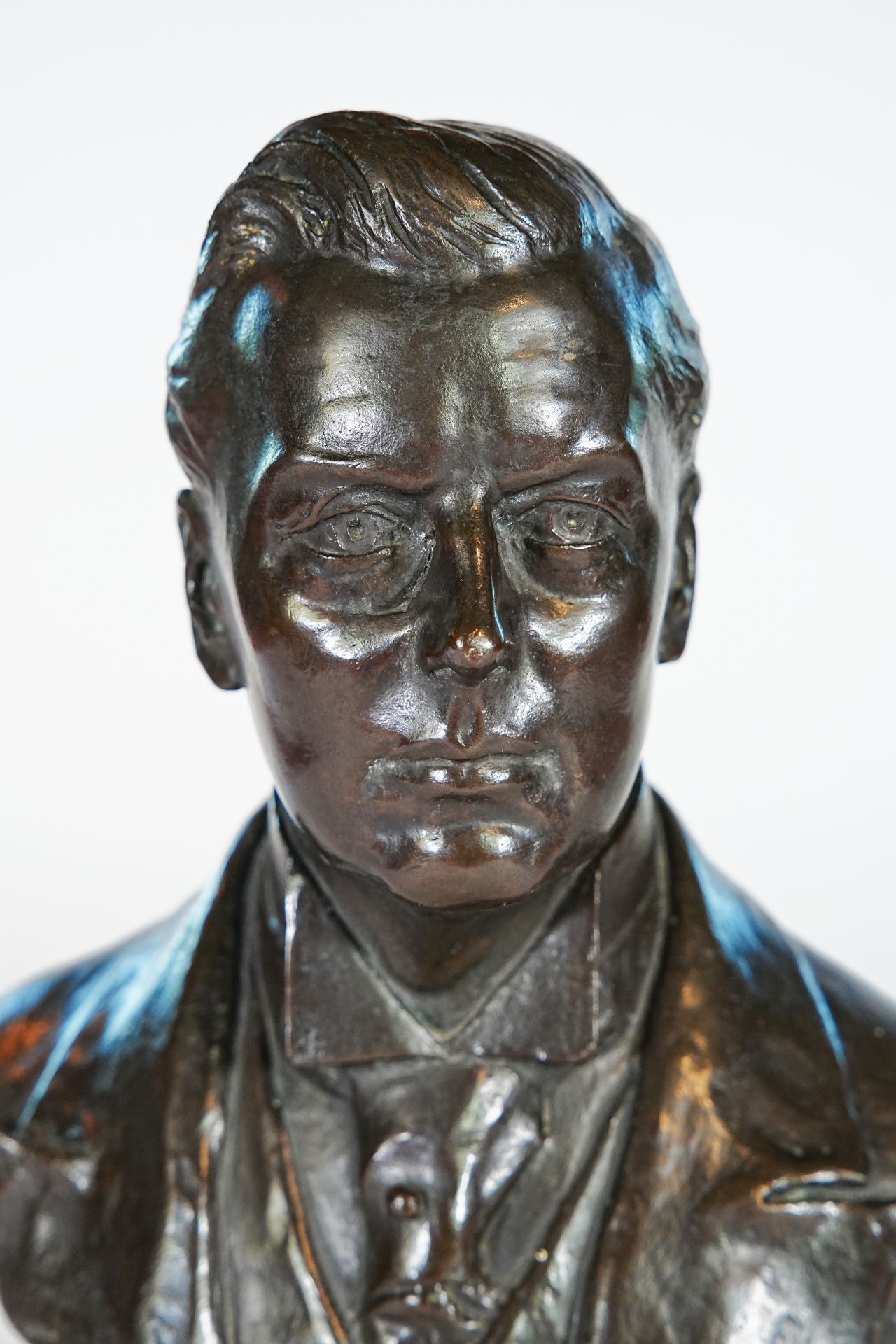 English Bronze Bust of Statesman Joseph Chamberlain - Image 2 of 6