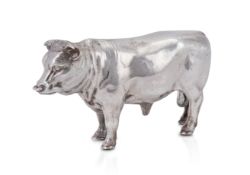 Sterling Silver Figure of Bull