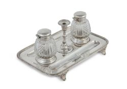 Victorian Silver Ink Stand