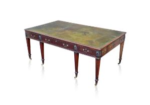 George III Mahogany Library Desk