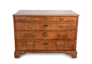 George I Walnut Chest of Drawers