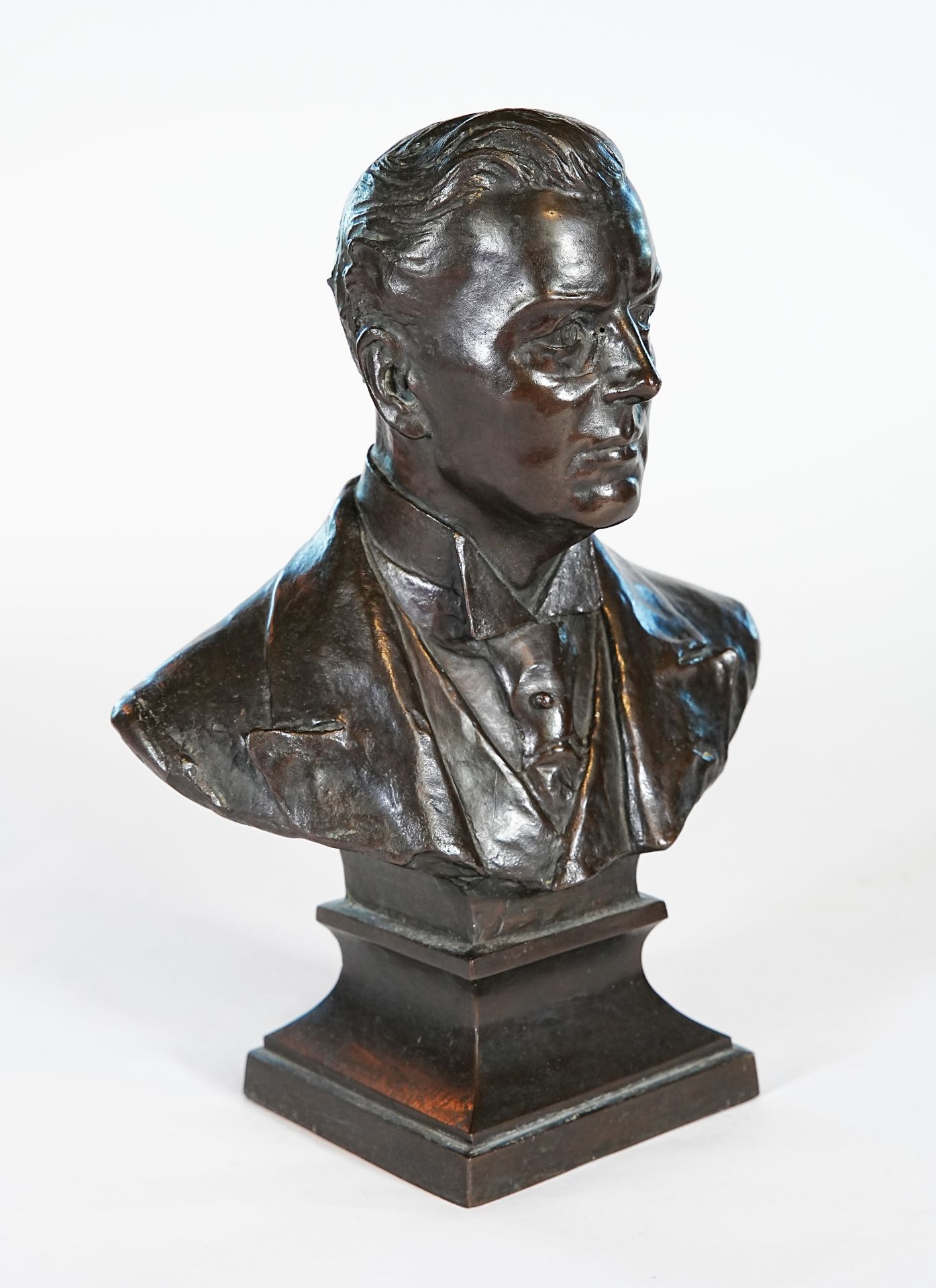 English Bronze Bust of Statesman Joseph Chamberlain - Image 5 of 6