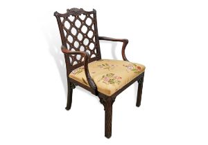 George III Mahogany Armchair