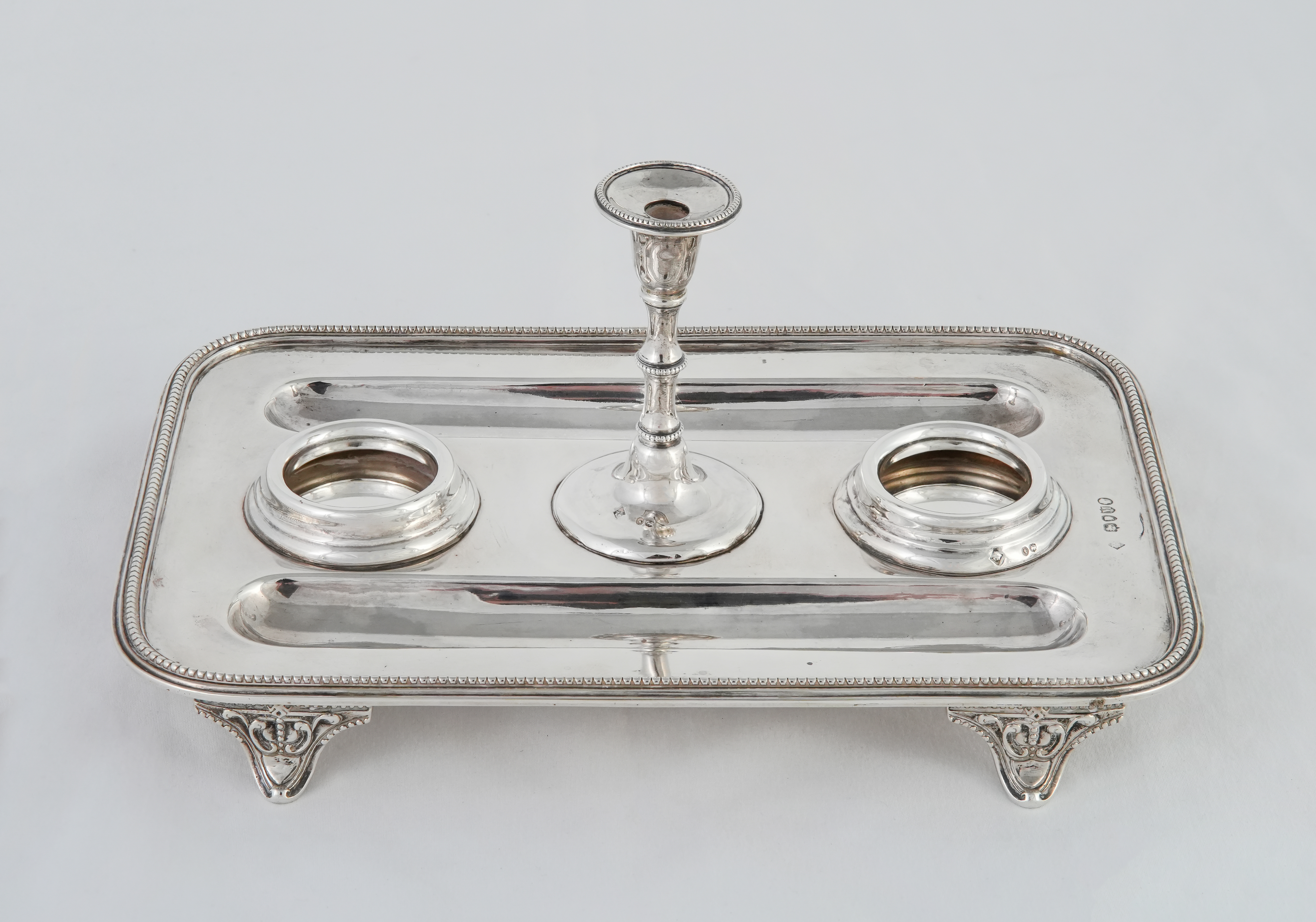 Victorian Silver Ink Stand - Image 3 of 5