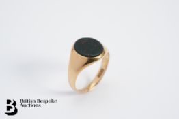 18ct Yellow Gold Bloodstone Seal Ring