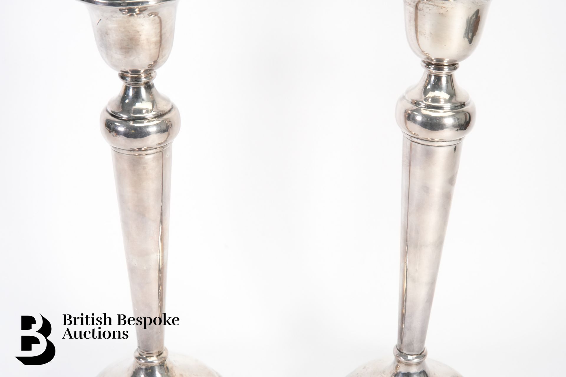 Pair of Silver Candlesticks - Image 4 of 5