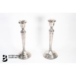 Pair of Silver Candlesticks