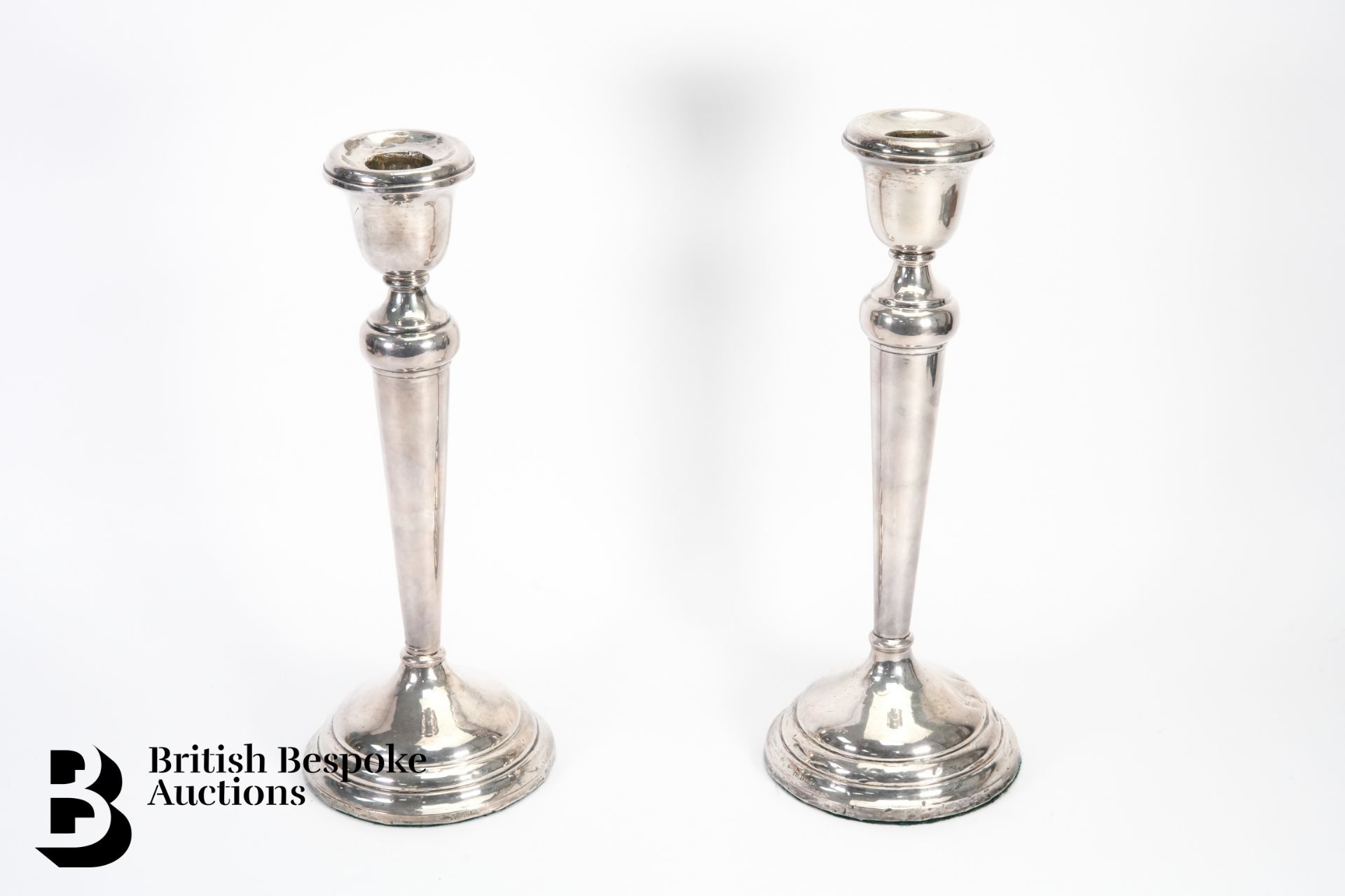 Pair of Silver Candlesticks