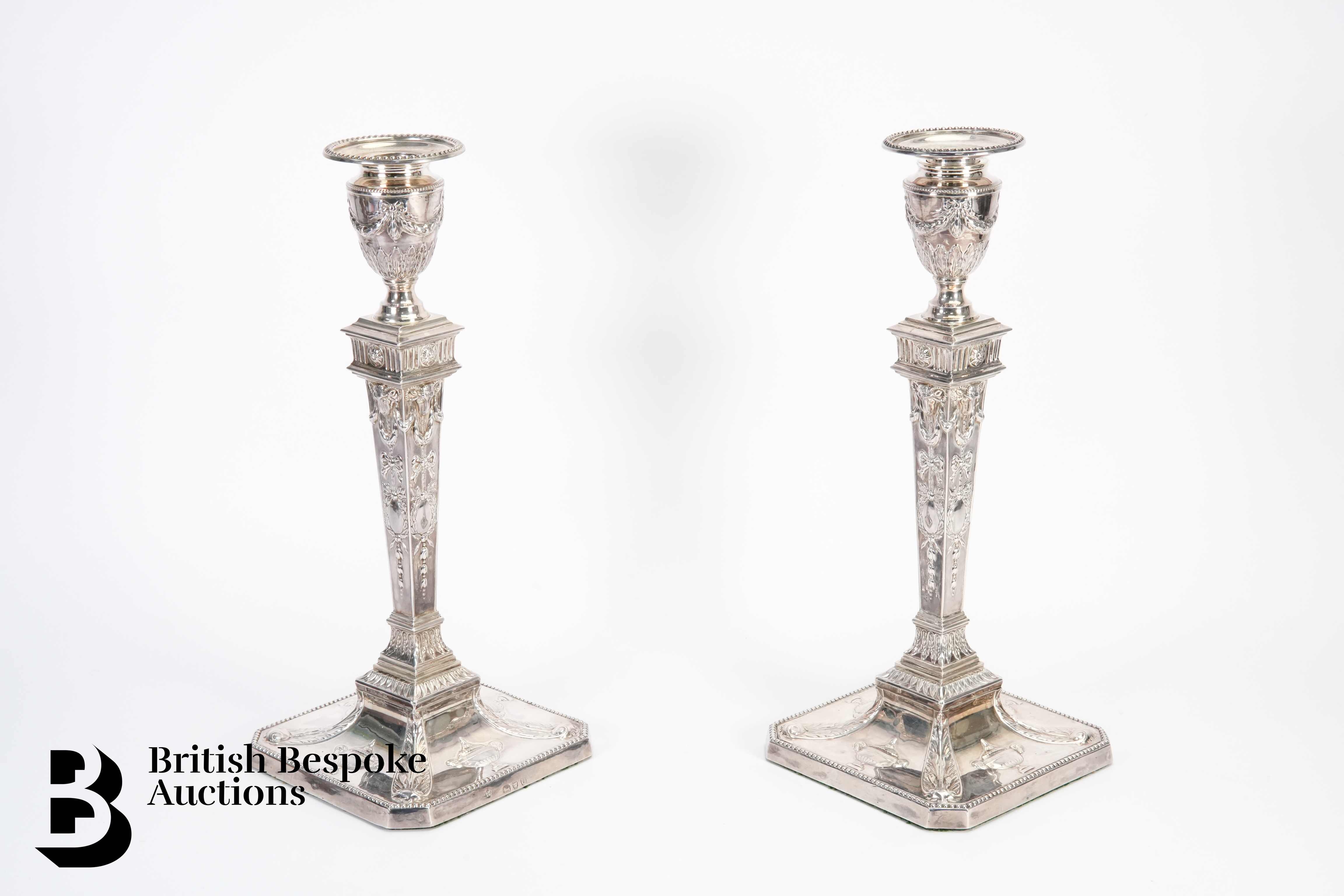 Pair of Silver Candlesticks - Image 2 of 7