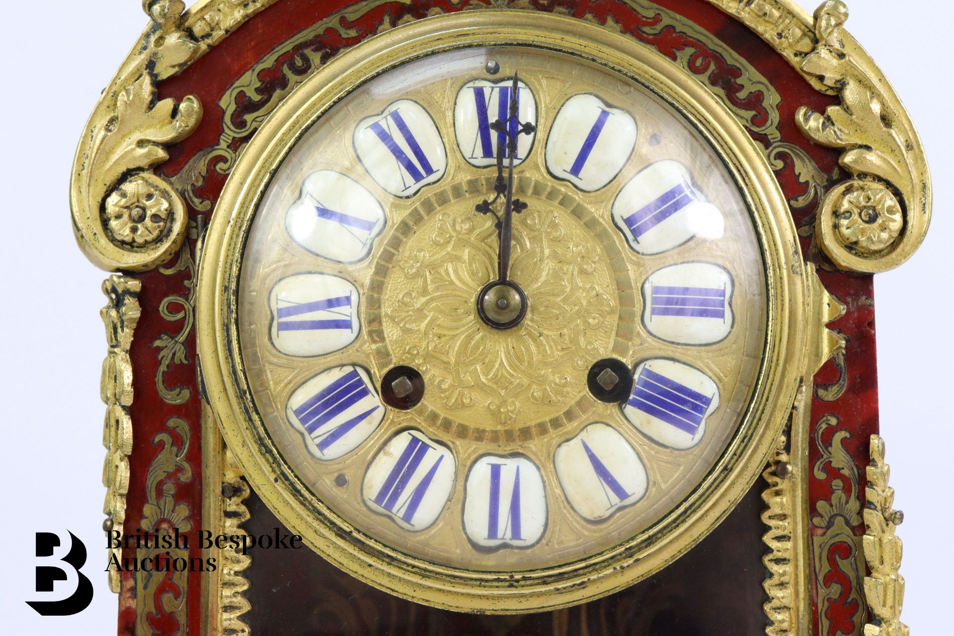 French Boulle Mantel Clock - Image 3 of 9