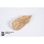 18ct Gold Floral Brooch