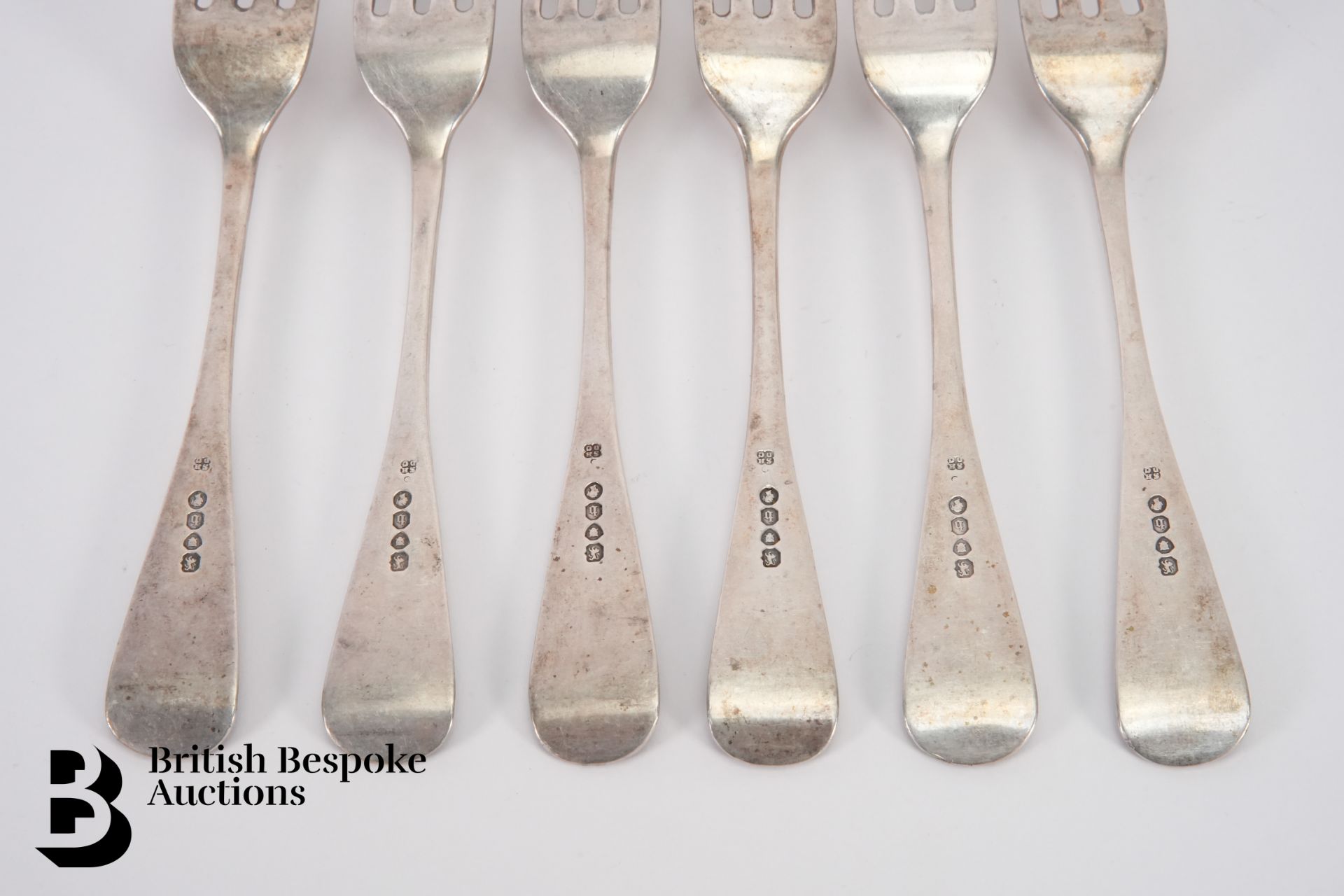 Six Victorian Silver Forks - Image 3 of 3