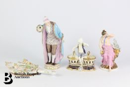 KPM Porcelain Figurine and Other Figures