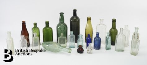 Box of Vintage Glass Bottles