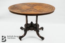 Walnut Oval Tea Table