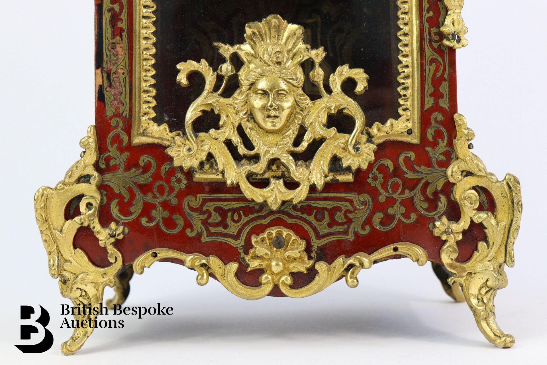 French Boulle Mantel Clock - Image 4 of 9