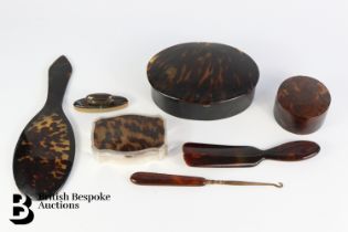 Miscellaneous Tortoiseshell Vanity Items