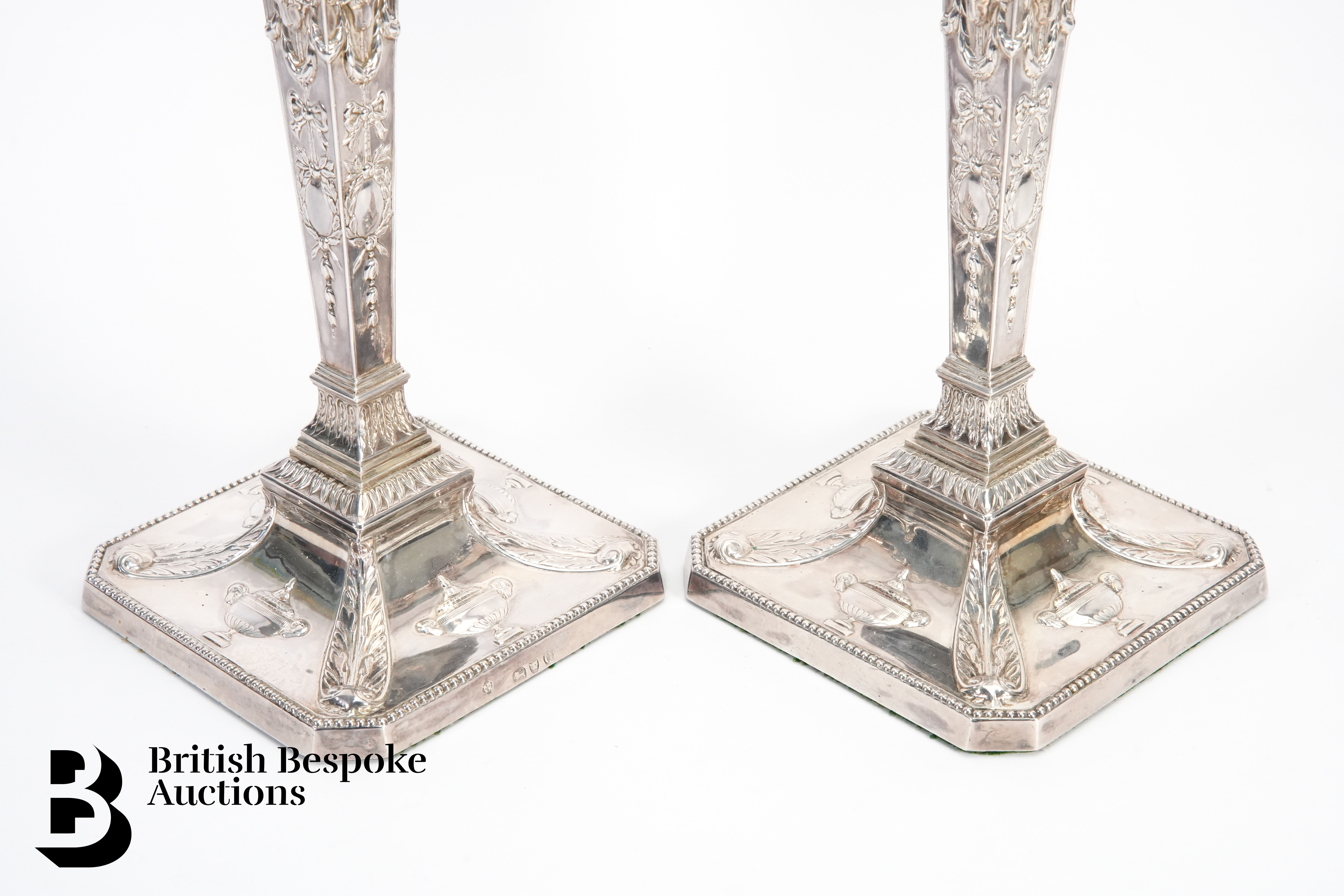 Pair of Silver Candlesticks - Image 5 of 7