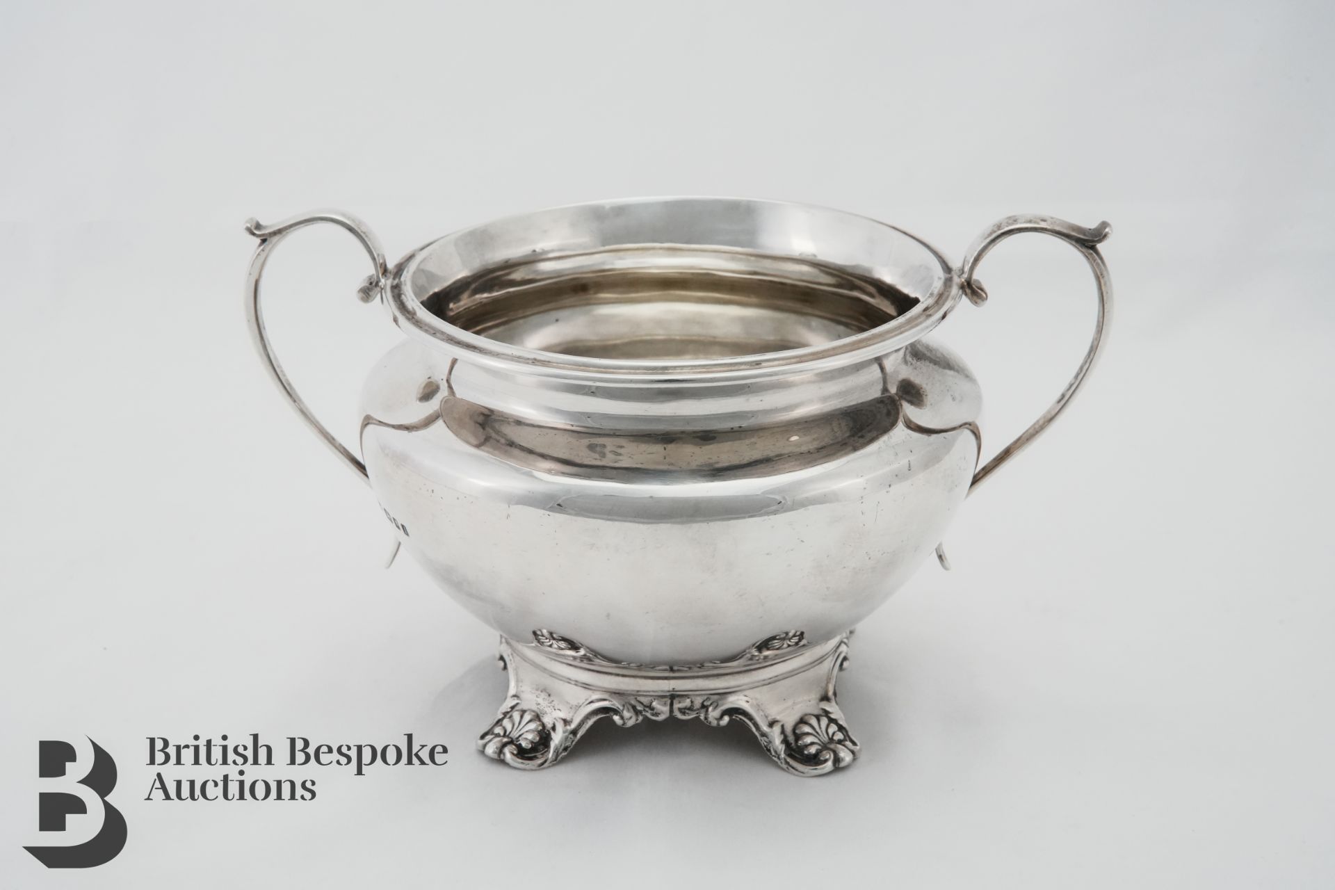 George V Silver Twin Handled Sugar Bowl