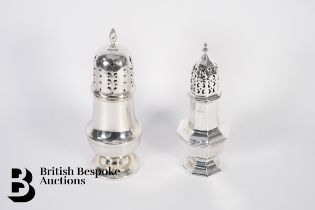 Two Silver Sugar Sifters