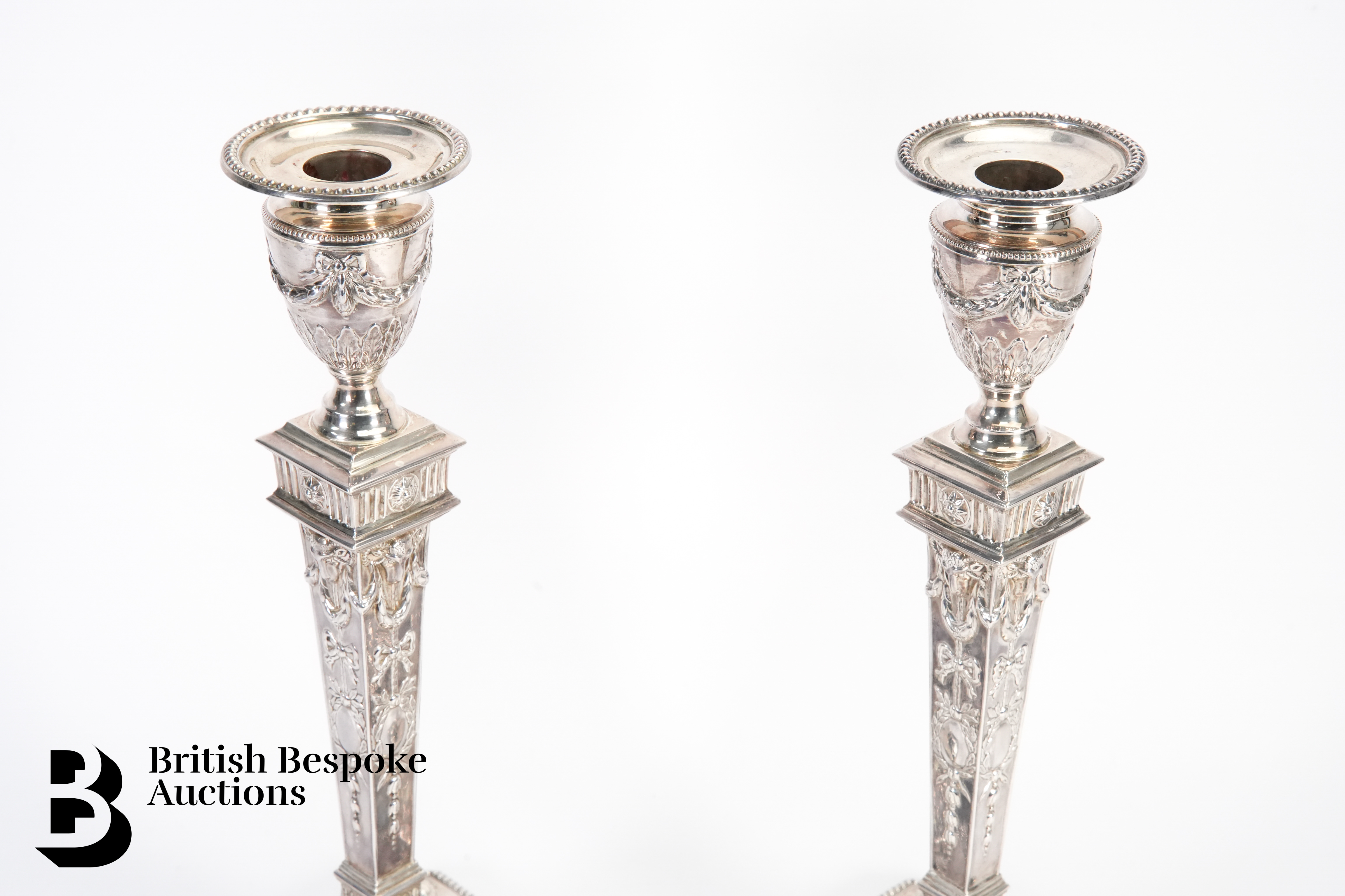 Pair of Silver Candlesticks - Image 3 of 7