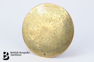 Persian Brass Divination Plaque