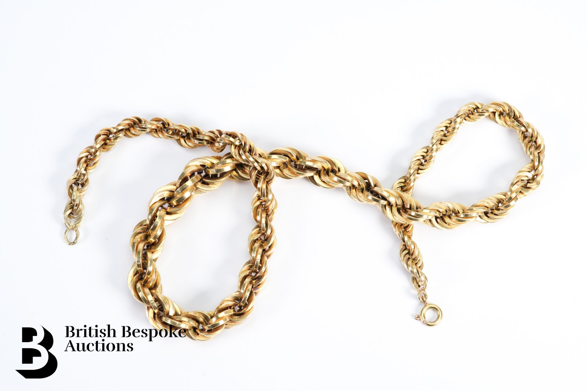 14/15ct Gold Graduated Link Necklace